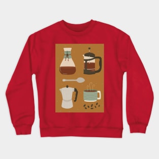 Coffee Utensils Crewneck Sweatshirt